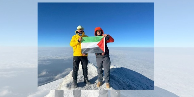 Türkiye'nin çatısında Filistin Bayrağı açtılar