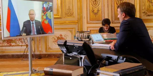 Türkiye’nin desteğine ‘tehlikeli oyun’ diyerek tepki çekmişti! Macron'dan dikkat çeken görüşme