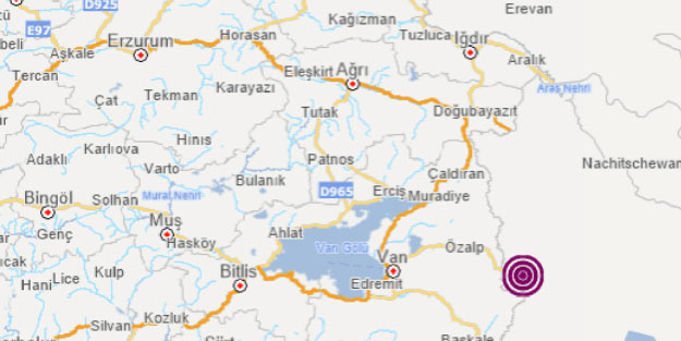 Sınırda korkutan deprem