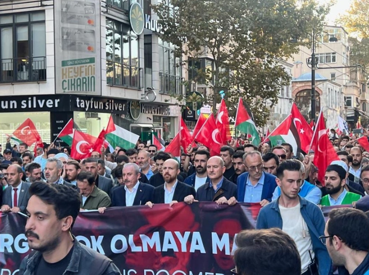 Türkiye’nin dört bir yanından Filistin’e destek