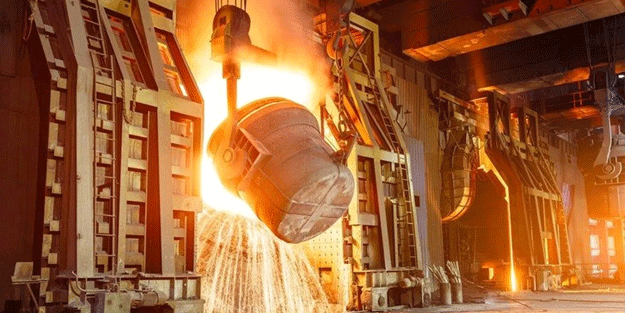 Türkiye'nin ham çelik üretimi şubatta yıllık bazda yüzde 46,6 arttı