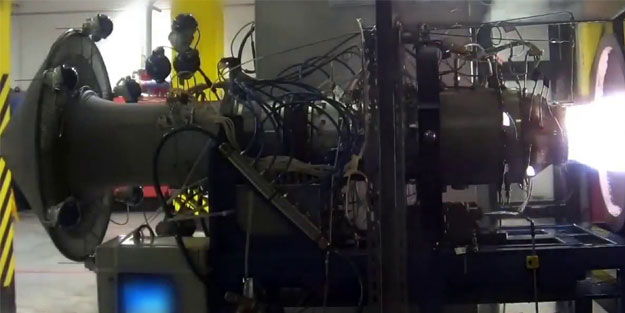Türkiye'nin ilk turbojet motoru test edildi