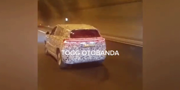 Türkiye'nin otomobili otobanda görüldü