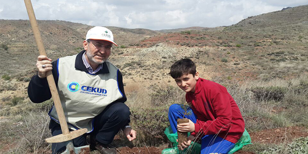 Türkiye'ye 100 bin fidan