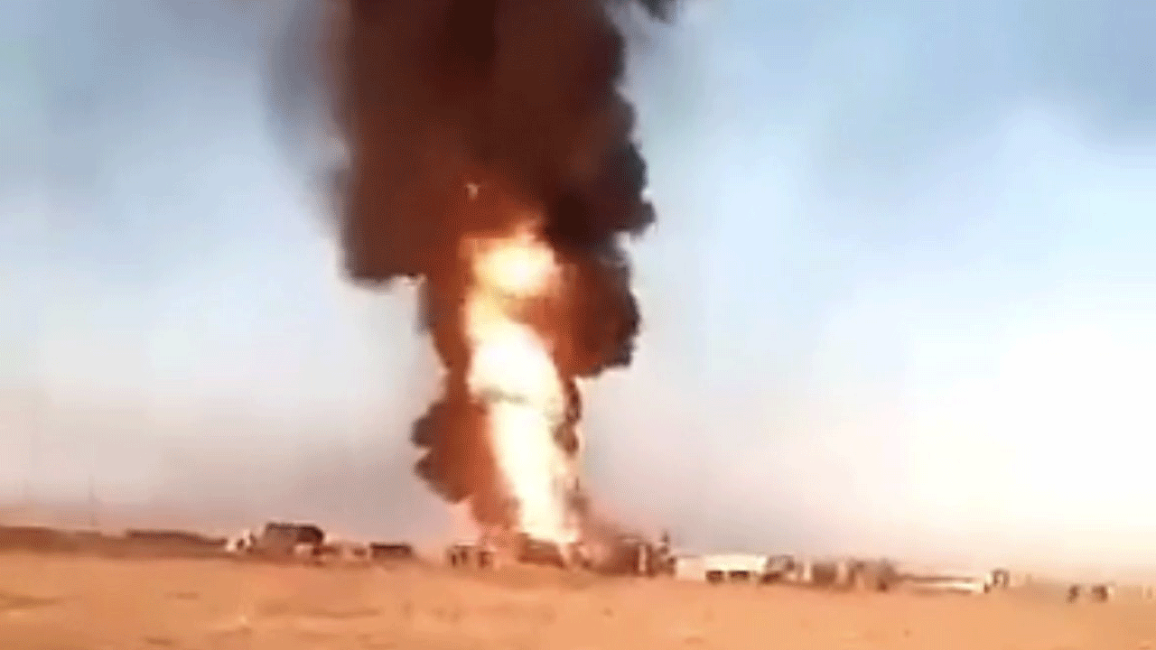 Türkiye'ye ait SİHA'lar petrol kulesini vurdu