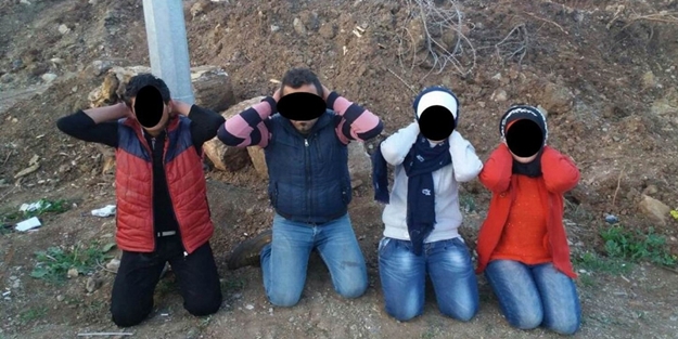 Türkiye'ye girmeye çalışırken yakalandılar!