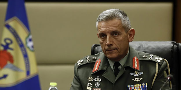 Yunanistan Genelkurmay Başkanı'ndan Türkiye'ye yeni tehdit! Yine gaza geldi