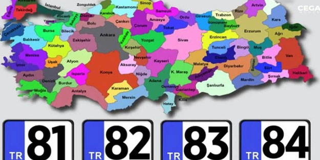 Türkiye’ye yeni şehirler geliyor! 82, 83, 84 plakayı alacak ilçeler belli oldu