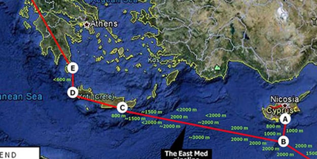 Türkiye'yi bypass eden haritaya sert tepki!