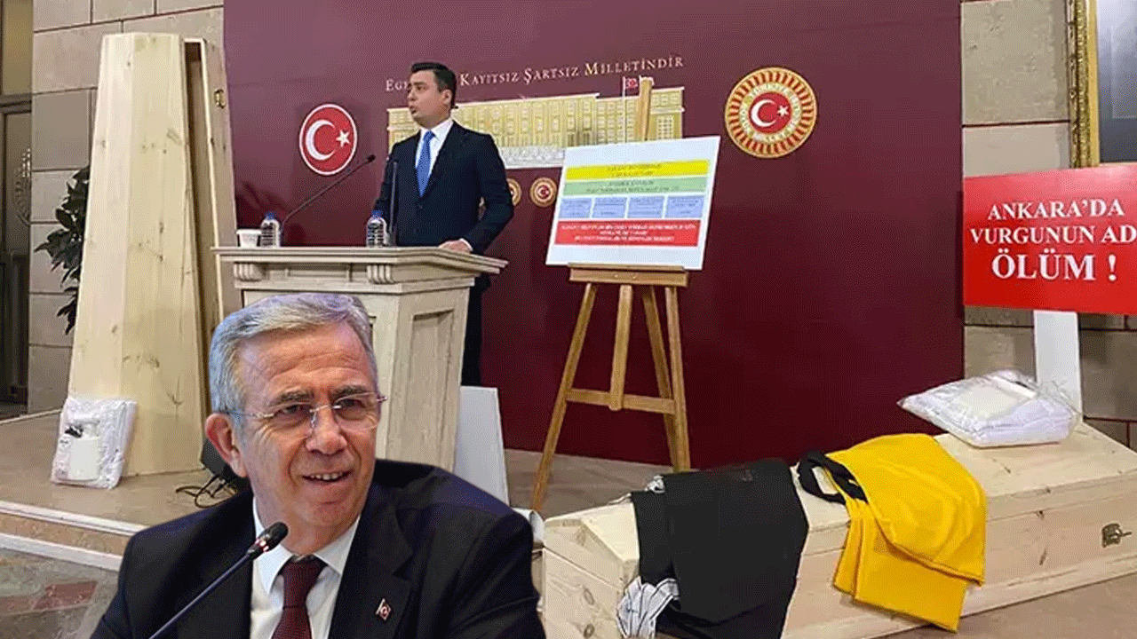 Türkiye'yi sallayan görüntü! Mansur'u 'tabutla' rezil etti