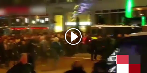 Türkler kovaladı, Hollanda polisi kaçtı
