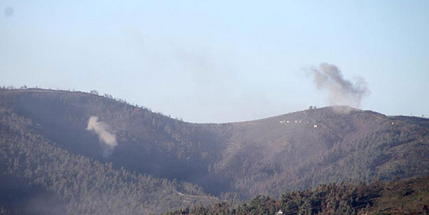 Türkmen köylerine top atışı