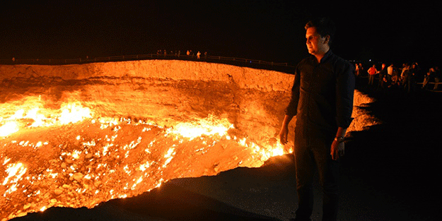 50 yıldır yanan Derveze gaz krateri için kapatılma kararı alındı