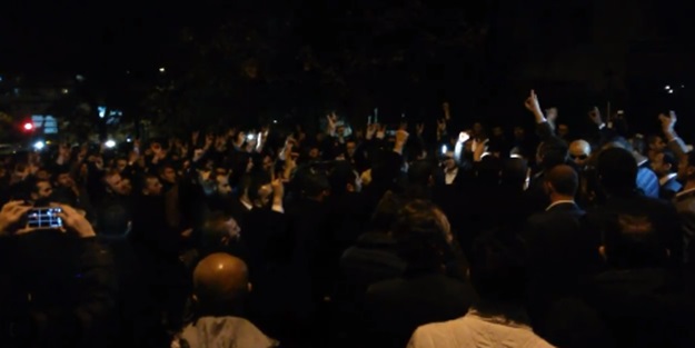 Türkmenler için Rusya Büyükelçiliği önünde eylem