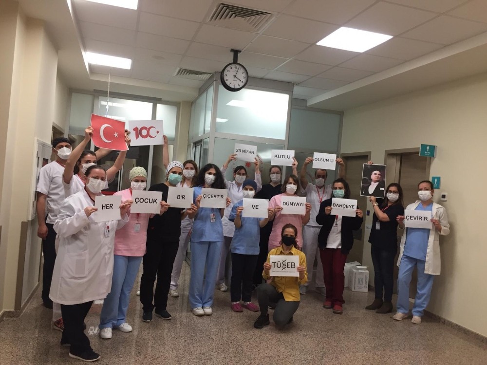 TÜSEB çalışanlarından çocuklara özel mesaj 