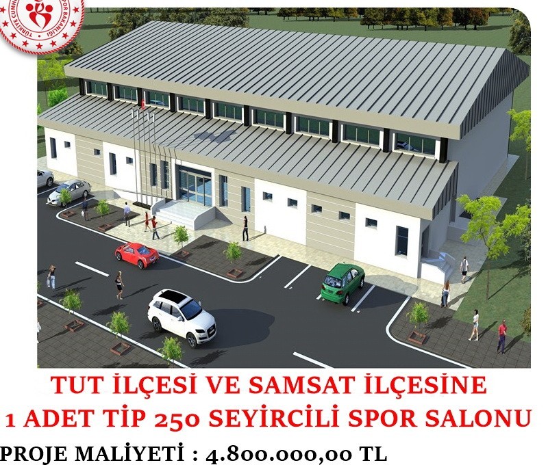 Tut ve Samsat’a kapalı spor salonu 