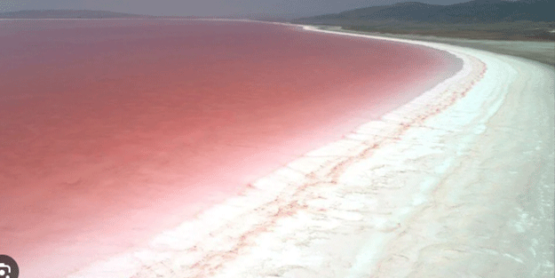 Tuz Gölü pembe renge büründü