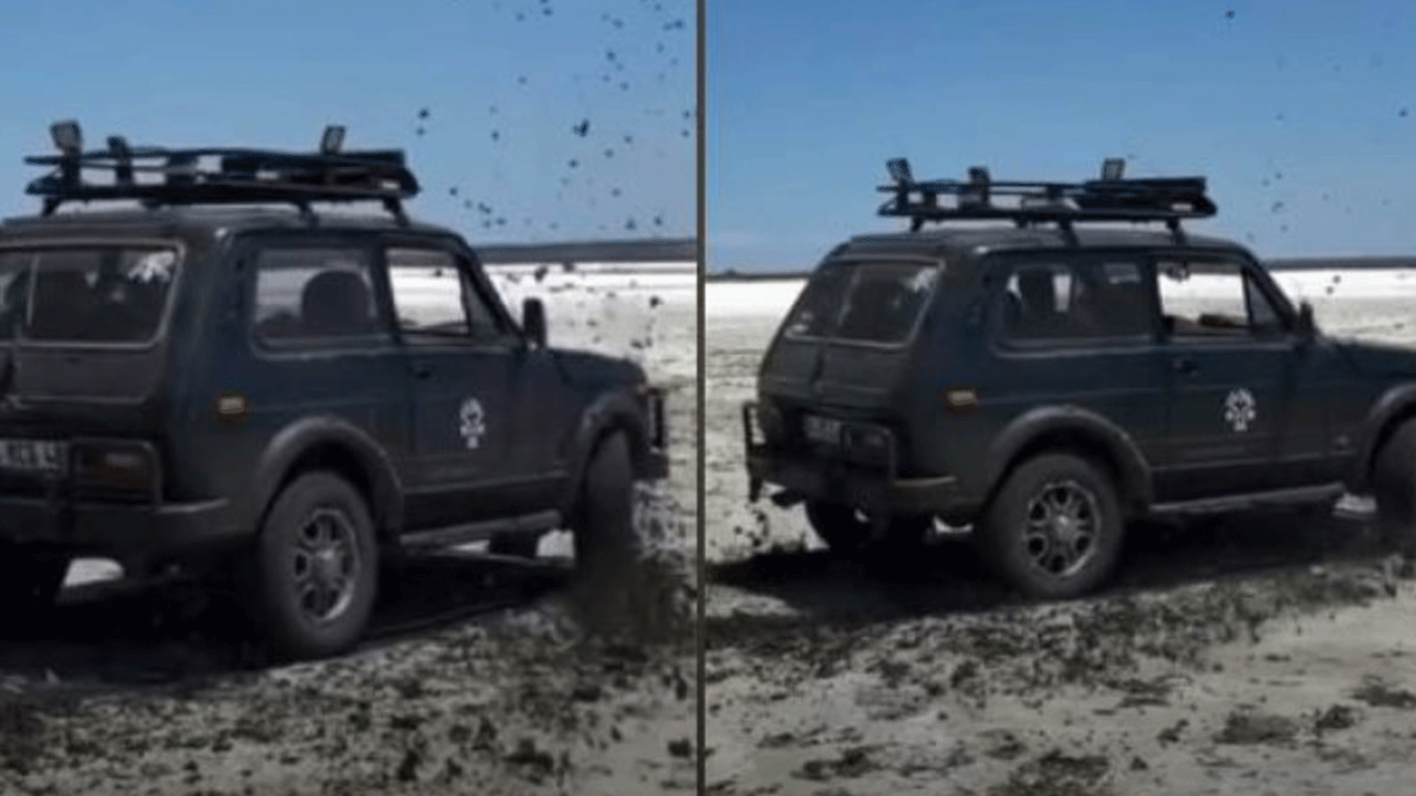 Tuz gölünde drift pahalıya patladı!