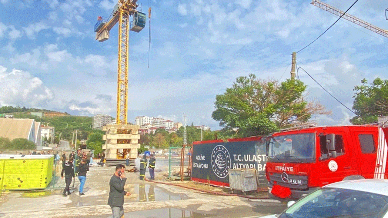 Tuzla tersanesinde grev! İşçiler kule vince çıkarak eylemi sürdürdü!