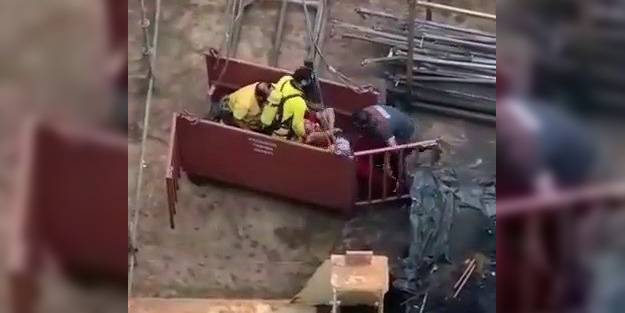 Tuzla'da bir işçi elektrik akımına kapıldı! Dehşet anları böyle görüntülendi