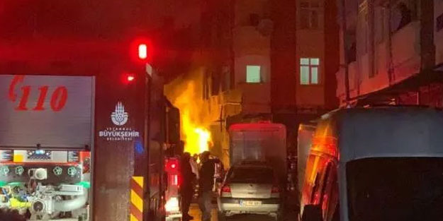 Tuzla'da sokakta doğal gaz borusu patladı