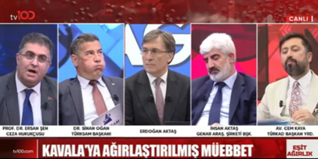 TV 100 ekranında Gezi tartışması! Sinan Oğan'ın ilginç hareketleri dikkat çekti