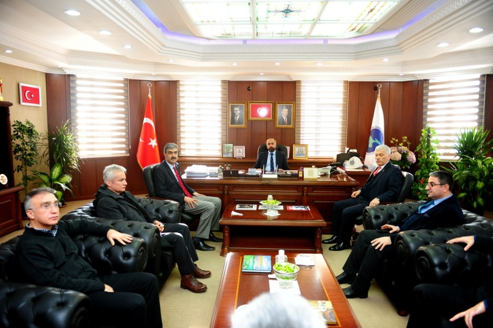 TVHB Başkanı Eroğlu’ndan Rektör Şevli’ye ziyaret 