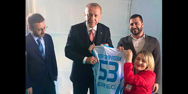 Başkan Erdoğan engelli milli sporcu ile görüştü