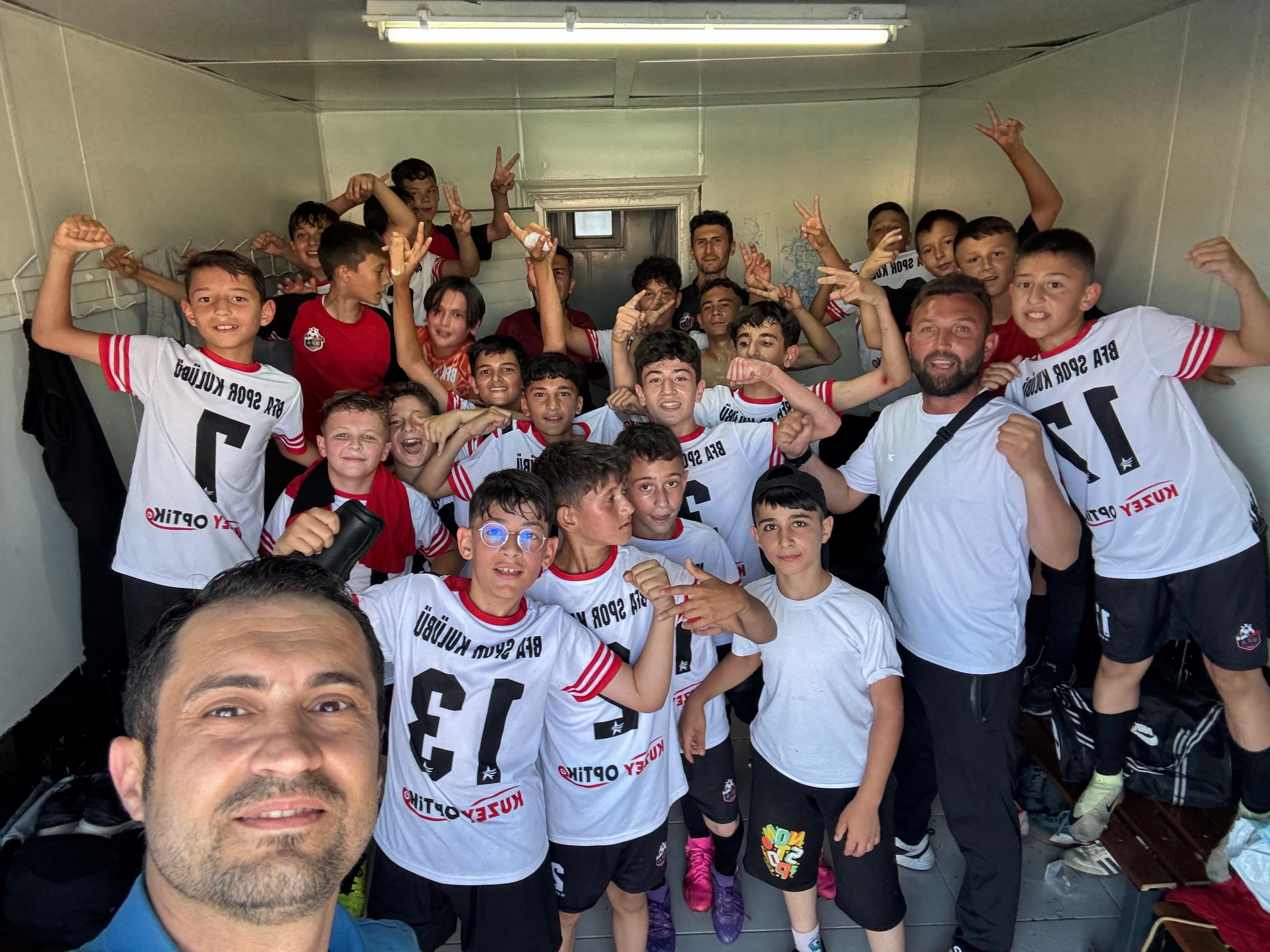 U13 gençler liginde BFA takımı sahadan galip ayrıldı