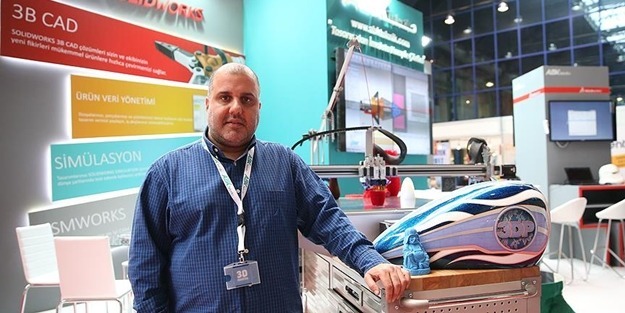 Üç boyutlu yazıcı fuarın ilgi odağı oldu
