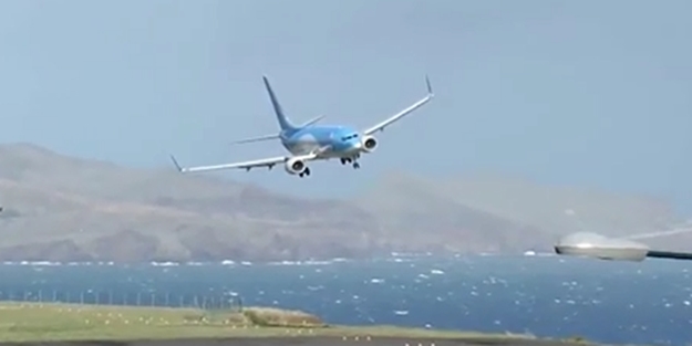 Uçağın ters rüzgarla imtihanı