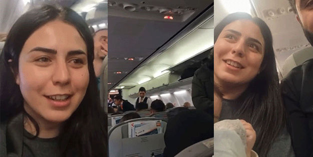 Uçakta müthiş olay! 