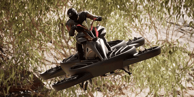 Uçan arabadan sonra uçan motosiklet: 680 bin dolar fiyatla satışa sunuldu