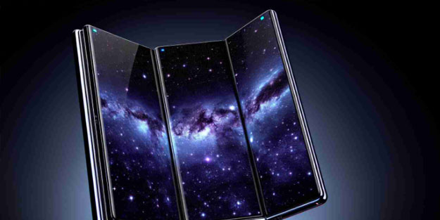Üçe katlanabilir telefon tanıtıldı! Dünyada bir ilk