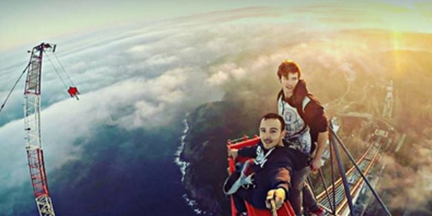 Üçüncü köprüde kaçak selfie! (Video)