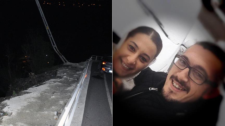 Uçurumdan düşen nişanlı çift hayatını kaybetti