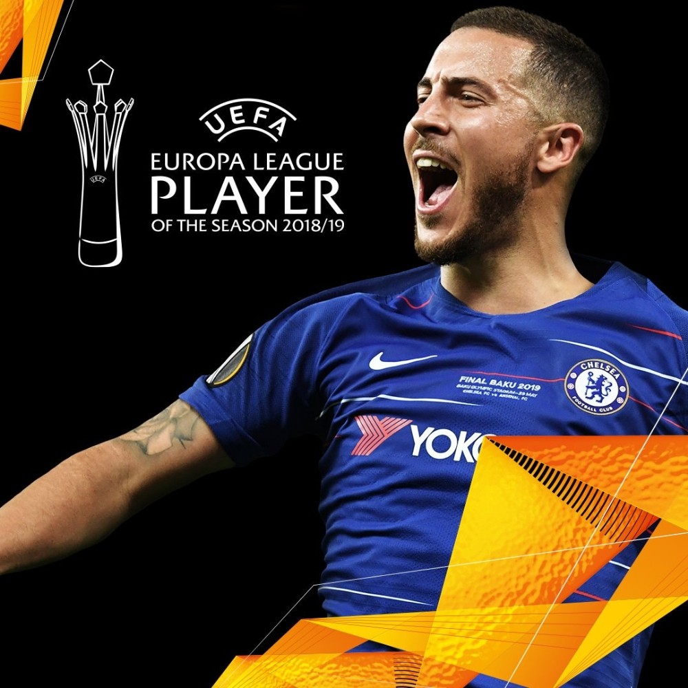 UEFA Avrupa Ligi’nde yılın futbolcusu: Eden Hazard 