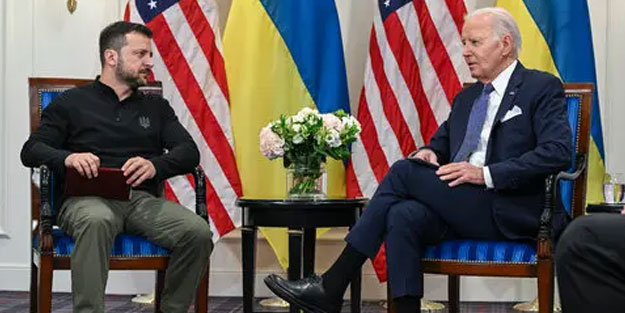 Ukrayna Devlet Başkanı Zelenski'den, Biden'a Rusya çağrısı