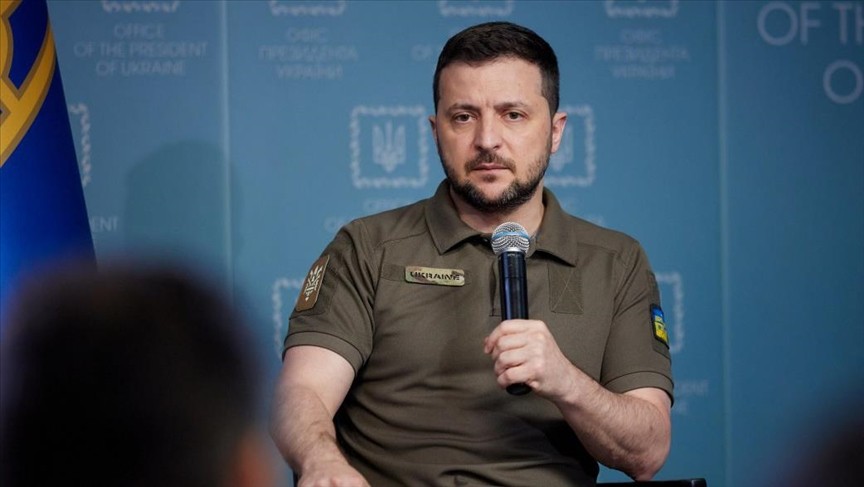 Ukrayna Devlet Başkanı Zelenskiy: 22-25 milyon ton tahıl bloke edilmiş durumda