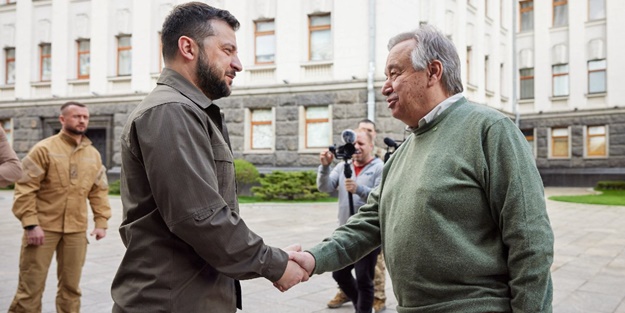 Ukrayna duyurdu: Guterres'in ziyareti sırasında oldu