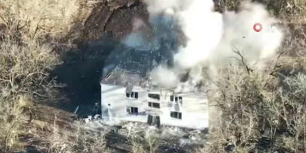 Ukrayna ordusu Rus askerlerinin sığındığı binayı vurdu