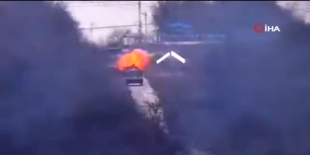 Ukrayna Ordusu Rus zırhlı araçlarını böyle imha etti