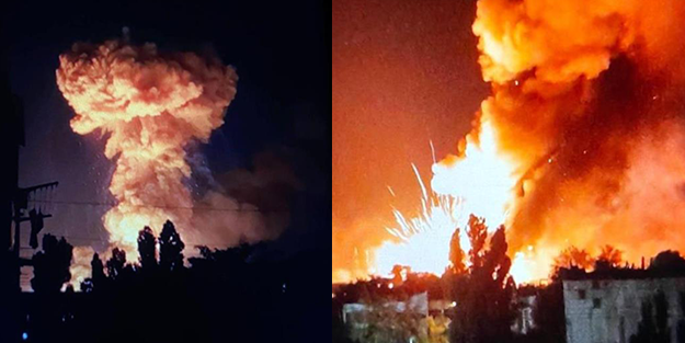 Ukrayna Rus mühimmat deposunu vurdu! 100 ölü 200 yaralı var