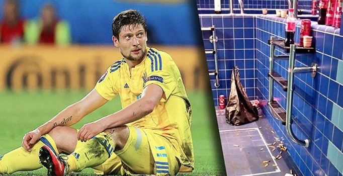 Ukrayna soyunma odasında büyük rezalet