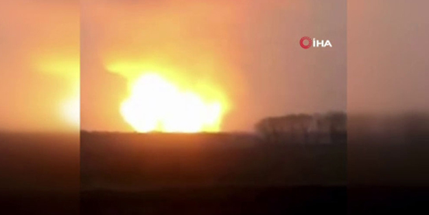 Ukrayna'da gaz boru hattında büyük patlama! Yerleşim yerleri boşaltıldı