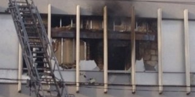 Yandaş TV kanalını yaktılar!