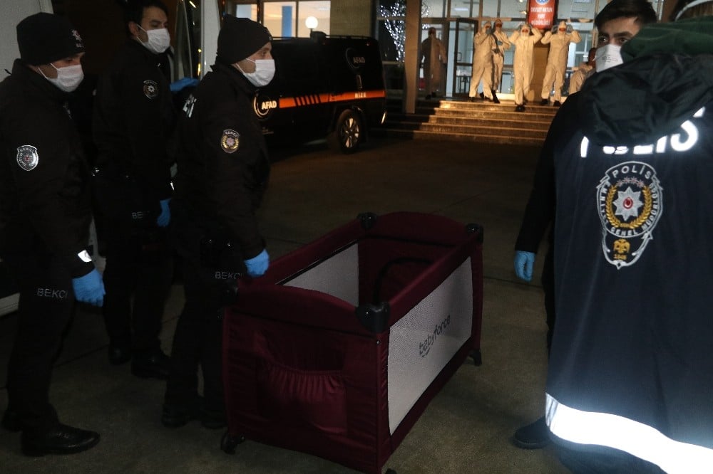 Ukrayna’dan getirilen 1’i bebek 180 Türk vatandaşı Rize’de karantinaya alındı 