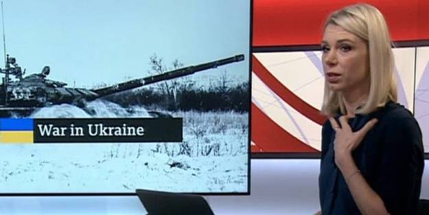 Ukraynalı gazeteci evinin vurulduğunu canlı yayında öğrendi!