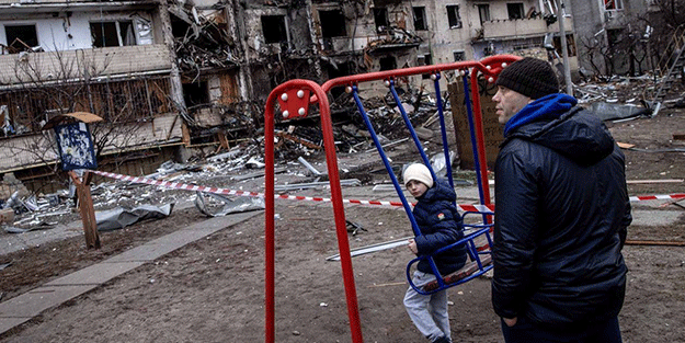 Ukrayna'nın ikinci büyük şehri Kharkiv harabeye döndü