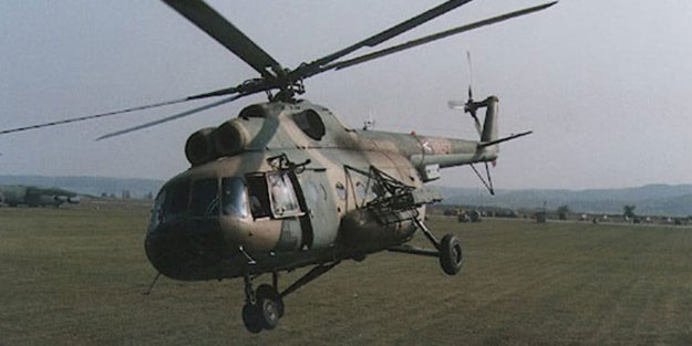 Ukrayna'ya ait Mİ-8 helikopteri düşürüldü